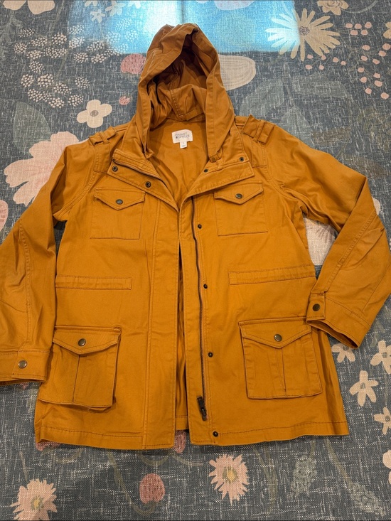 Market & Spruce Jackets & Blazers - Market & Spruce Utility Cargo Jacket with Removable Hood Sz L
